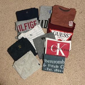 Tee shirt combo (ralph Lauren, CK, obey, guess, H&M, A&F, volcom)